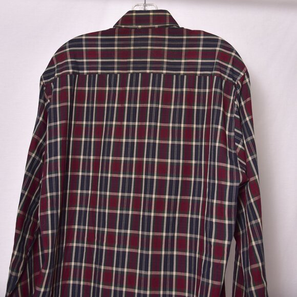 Falcon Bay Classics Men's Long Sleeve Red and Green Plaid Button Up Shirt Size M - Picture 5 of 7
